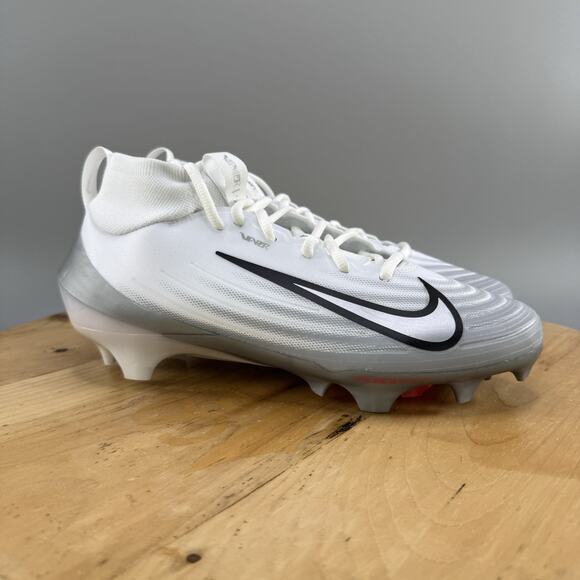 Nike Air Zoom Vapor 1 Men\'s‎ Size 7.5 Football Cleats White Grey FB3298-100 NEW main image 7
